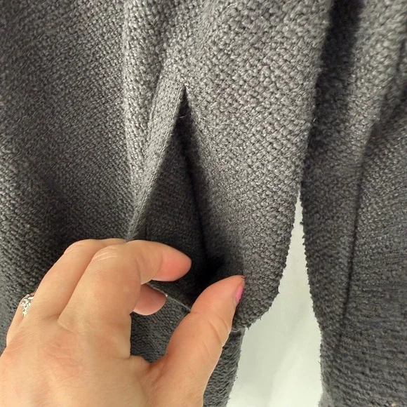 SALTWATER LUXE TEXTURED BLACK BUTTON DOWN SHIRT SHACKET SMALL NWT OVERSIZED - Picture 6 of 8